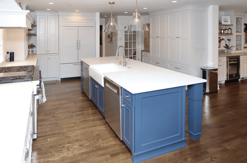 Versatile Island Seigles Cabinet, Kitchen Island With Sink Dishwasher And Seating